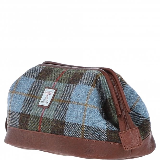 Ashwood Leather Ashwood Leather X Harris Tweed Unisex Washbag Tan/Mcload: TW-40-02-TM