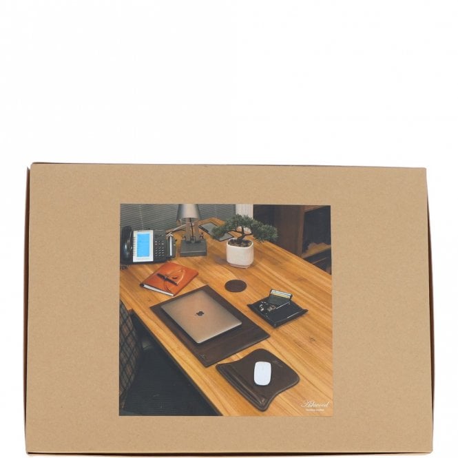 Ashwood Leather Ashwood Luxury Leather Desk Set Chestnut: GS-1298