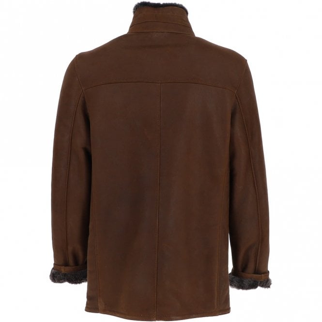 Ashwood Leather Ashwood Men's Shearling Coat Tobacco: KE 229
