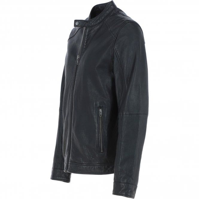 Ashwood Leather Ashwood Mens Leather Biker Jacket Black: AMJ-3