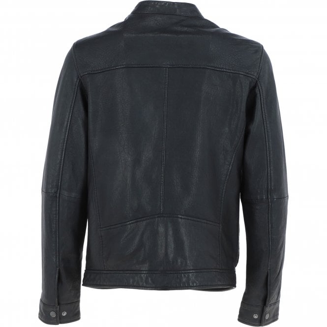 Ashwood Leather Ashwood Mens Leather Biker Jacket Black: AMJ-3