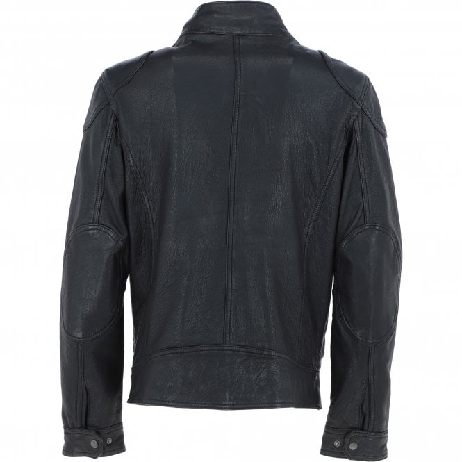 Ashwood Leather Ashwood Mens Leather Biker Jacket Black: AMJ-4