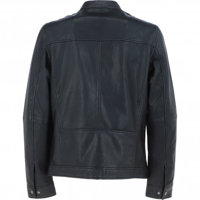 Ashwood Leather Ashwood Mens Leather Biker Jacket Black: AMJ-8
