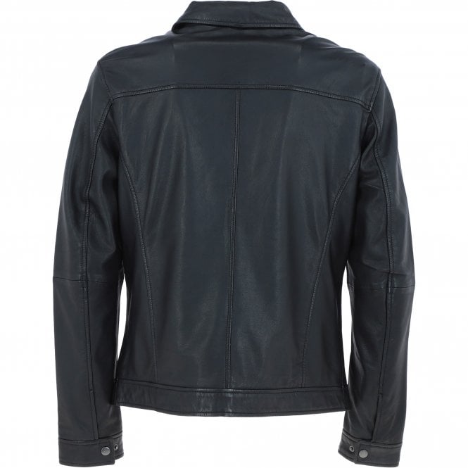 Ashwood Leather Ashwood Mens Leather Biker Jacket Black: AMJ-9