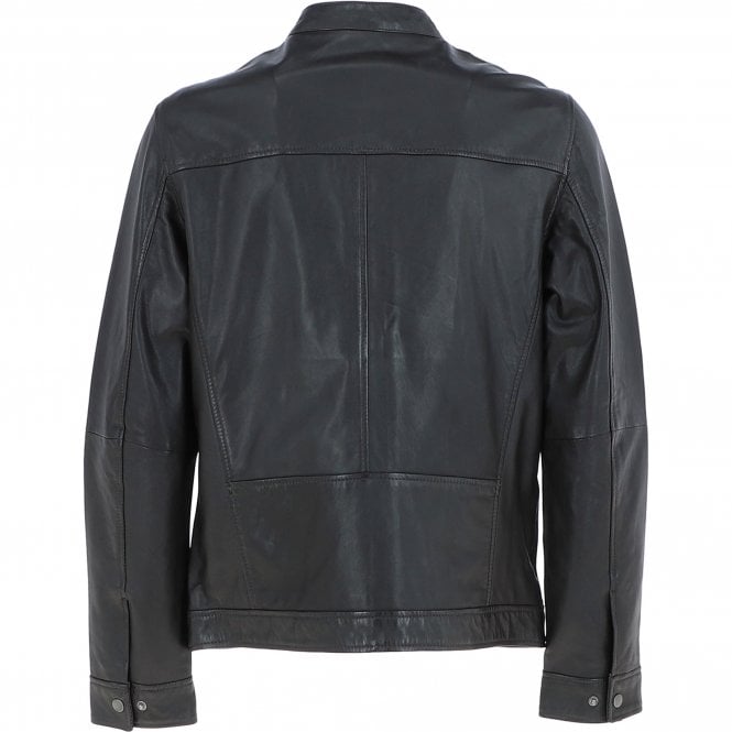 Ashwood Leather Ashwood Mens Leather Biker Jacket Dark Brown: AMJ-8