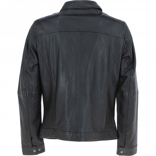 Ashwood Leather Ashwood Mens Leather Biker Jacket Dark Brown: AMJ-9