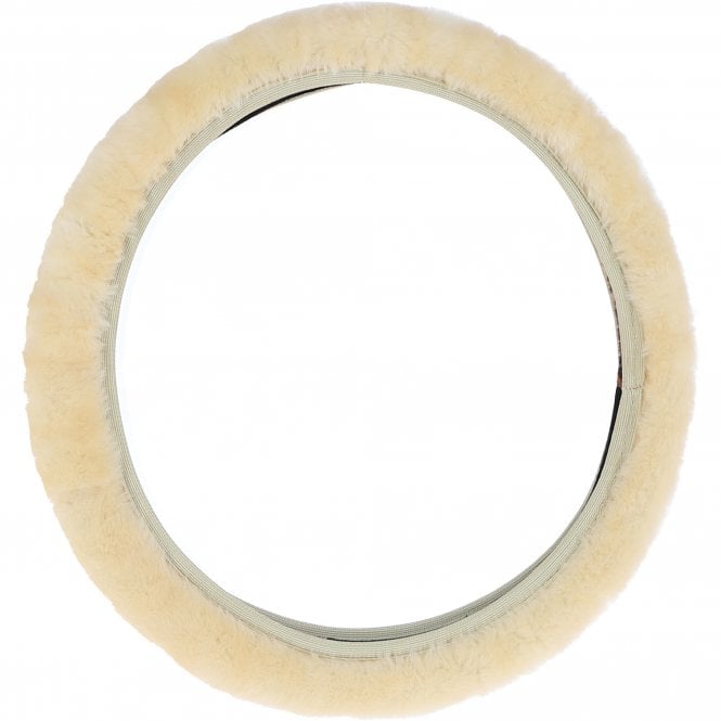 ashwood leather Ashwood Sheepskin Steering Wheel Cover: Natural