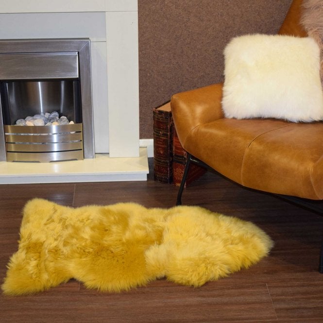 Ashwood Leather Ashwood Single Australian Sheepskin Rug Ochre