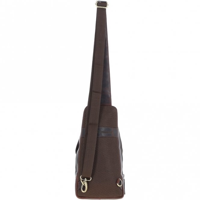Ashwood Leather Ashwood Three Pocket Leather Sling Bag Brown : K-43