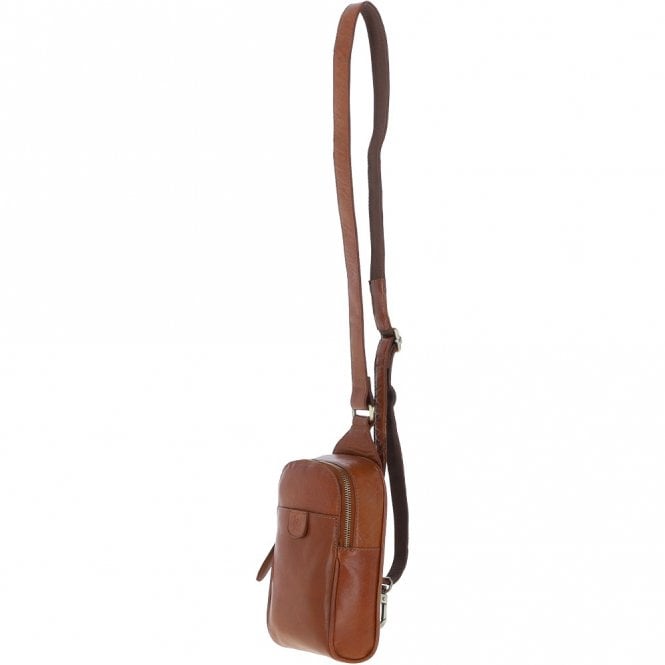 Ashwood Leather Ashwood Three Pocket Leather Sling Bag - Honey: T-75