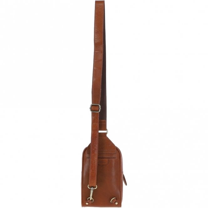 Ashwood Leather Ashwood Three Pocket Leather Sling Bag - Honey: T-75