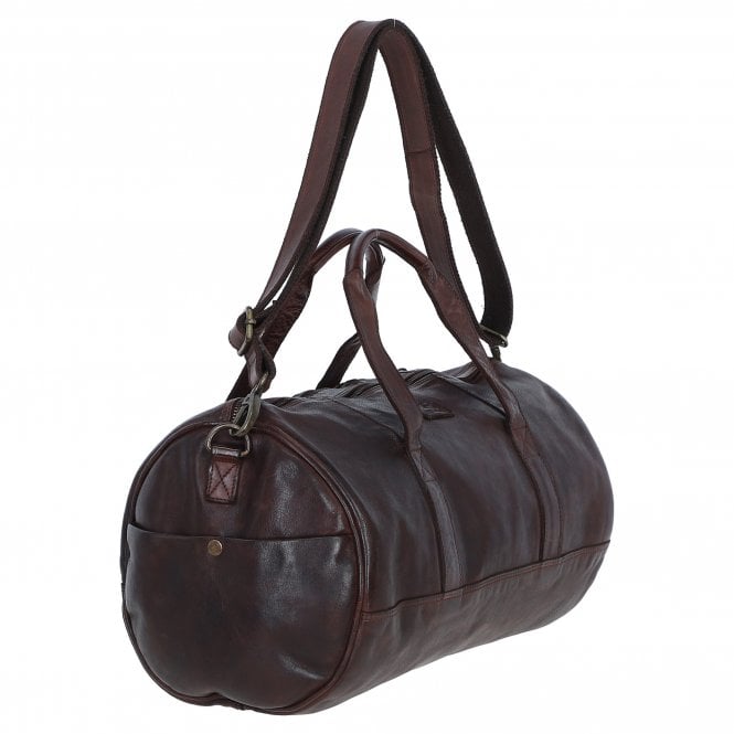 Ashwood Leather Ashwood Unisex Barrel Gym Bag Brandy: D-96