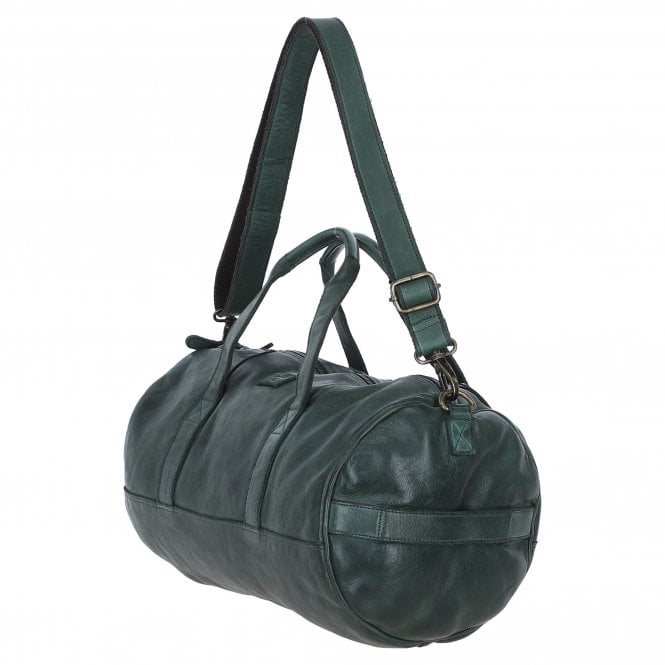 Ashwood Leather Ashwood Unisex Barrel Gym Bag Green: D-96