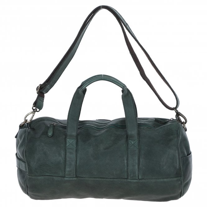 Ashwood Leather Ashwood Unisex Barrel Gym Bag Green: D-96