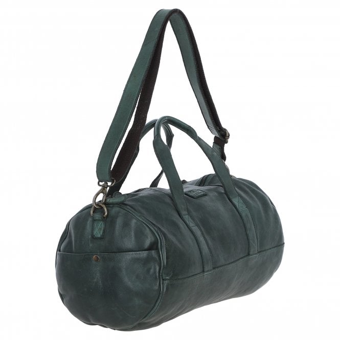 Ashwood Leather Ashwood Unisex Barrel Gym Bag Green: D-96