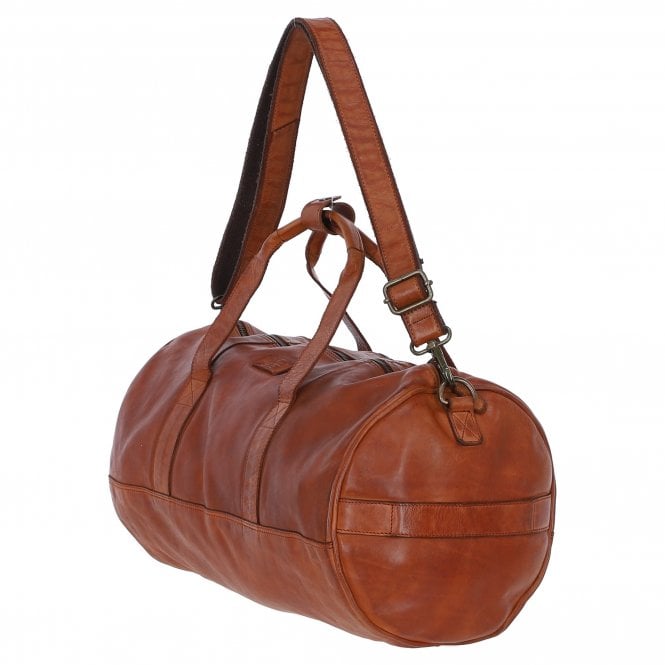 Ashwood Leather Ashwood Unisex Barrel Gym Bag Tan: D-96