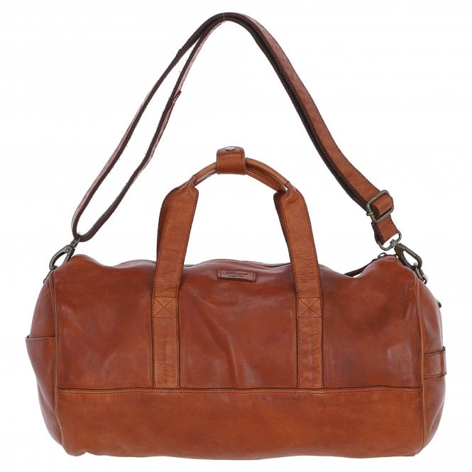 ashwood leather Ashwood Unisex Barrel Gym Bag Tan: d-96
