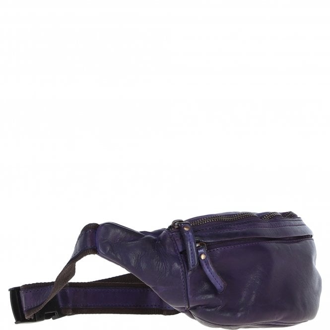 Ashwood Leather Ashwood Unisex Bum Bag Purple: D-102