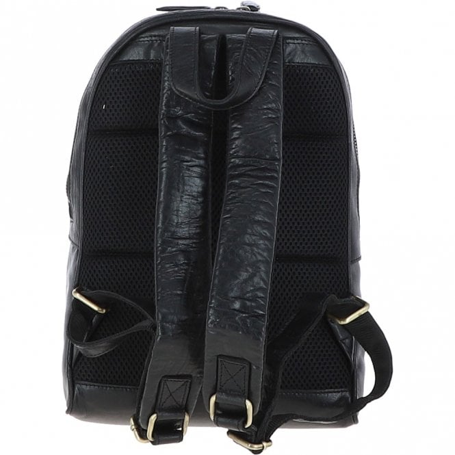 Ashwood Leather Ashwood Unisex Leather Backpack Black : G-38
