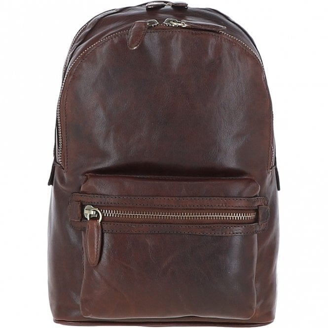ashwood leather Ashwood Unisex Leather Backpack Brandy : G-38