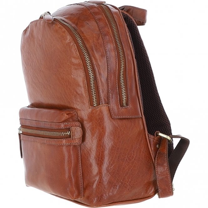 Ashwood Leather Ashwood Unisex Leather Backpack Tan : G-38