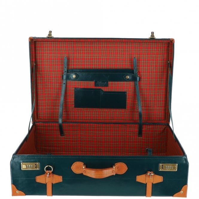 Ashwood Leather Ashwood Vintage Large Leather Trunk Green: VIN-26