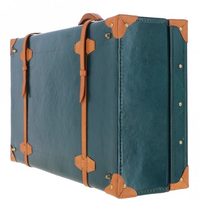 Ashwood Leather Ashwood Vintage Large Leather Trunk Green: VIN-26