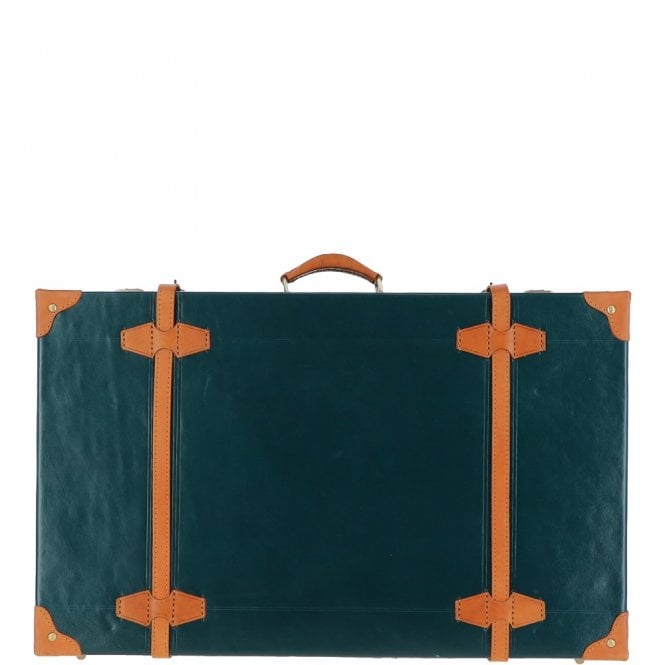 Ashwood Leather Ashwood Vintage Large Leather Trunk Green: VIN-26