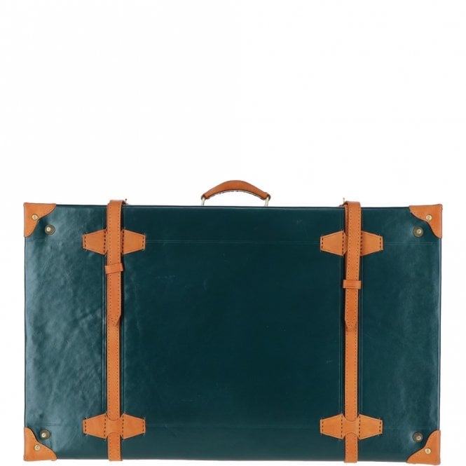 ashwood leather Ashwood Vintage Large Leather Trunk Green: VIN-26