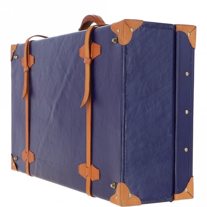 Ashwood Leather Ashwood Vintage Large Leather Trunk Navy: VIN-26