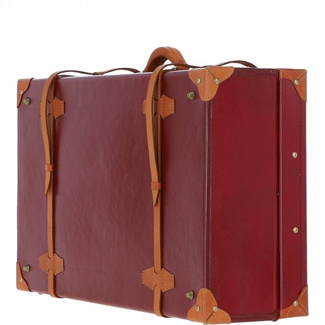 Ashwood Leather Ashwood Vintage Large Leather Trunk Red: VIN-26