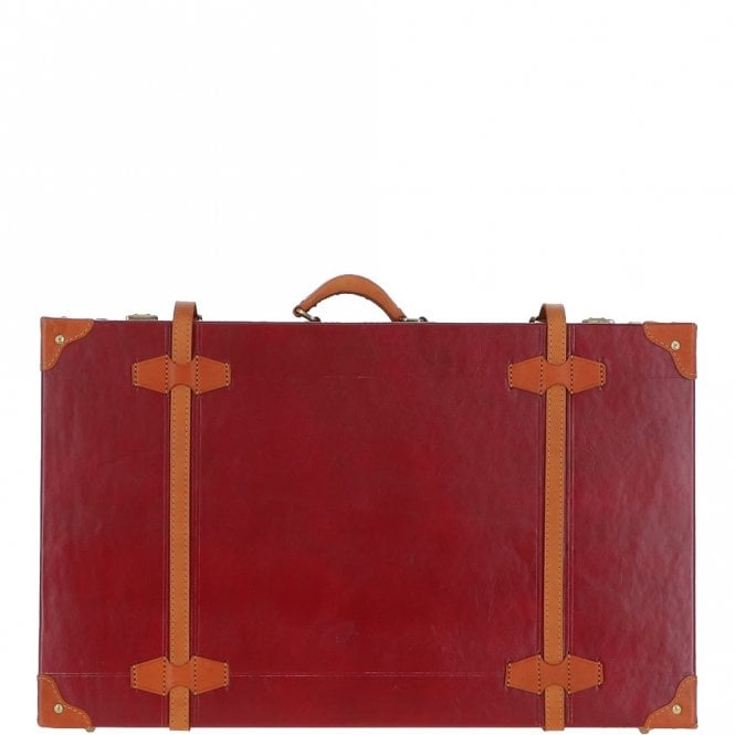 Ashwood Leather Ashwood Vintage Large Leather Trunk Red: VIN-26