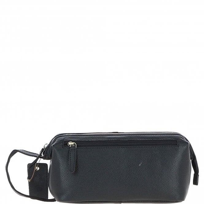 Ashwood Leather Ashwood Vintage Leather Washbag Black: Q-47