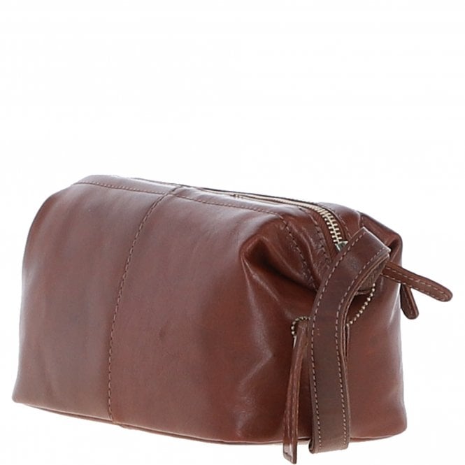 Ashwood Leather Ashwood Vintage Leather Washbag Chestnut: Q-47