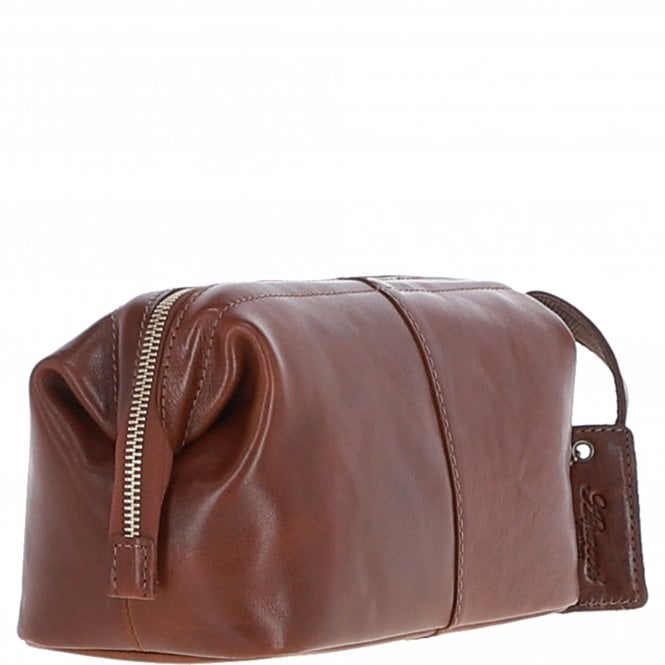 Ashwood Leather Ashwood Vintage Leather Washbag Chestnut: Q-47