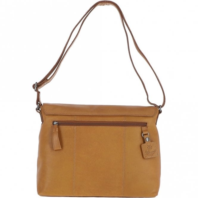 Ashwood Leather Ashwood Waxy Leather Messenger Laptop Bag Cognac: W-74