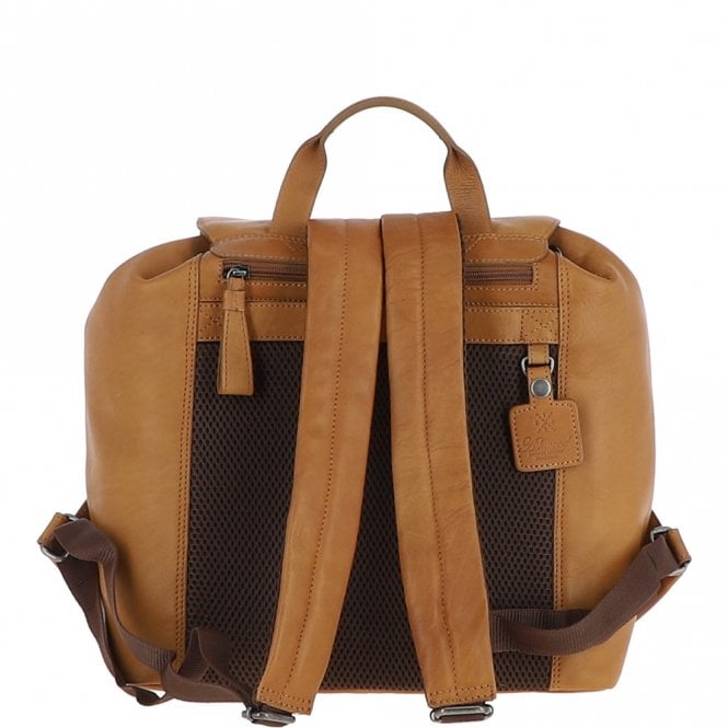 Ashwood Leather Ashwood Waxy Leather Travel Rucksack Cognac: W-70