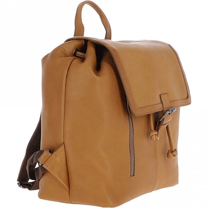 Ashwood Leather Ashwood Waxy Leather Travel Rucksack Cognac: W-70