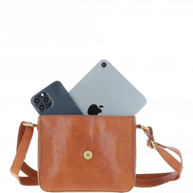 Ashwood Leather Aswood Leather Crossbody Bag Tan: Dom