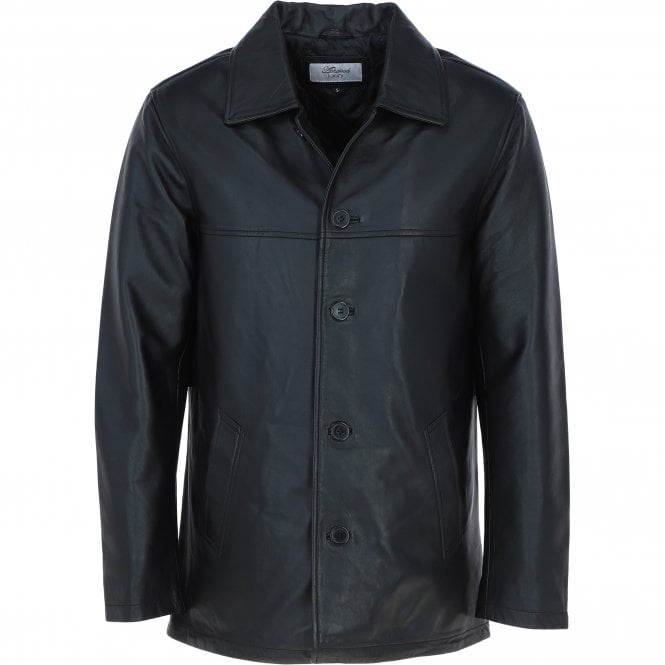 ashwood leather Classic Ashwood Men's Black Leather Jacket: AWM-REEFER