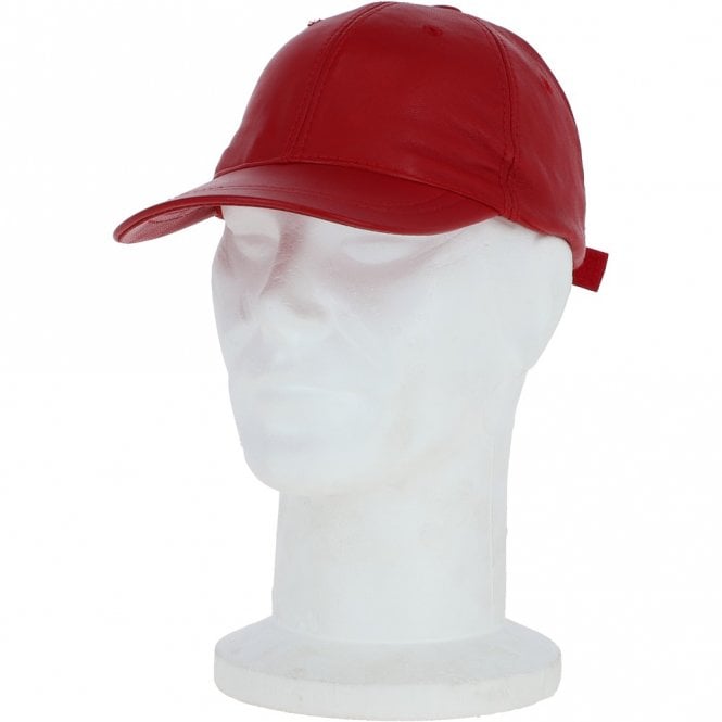 ashwood leather Classic Leather Baseball Cap Red : Kanye