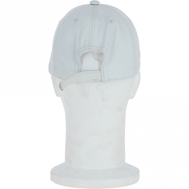 Ashwood Leather Classic Leather Baseball Cap White : Kanye