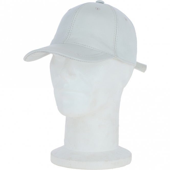 ashwood leather Classic Leather Baseball Cap White : Kanye