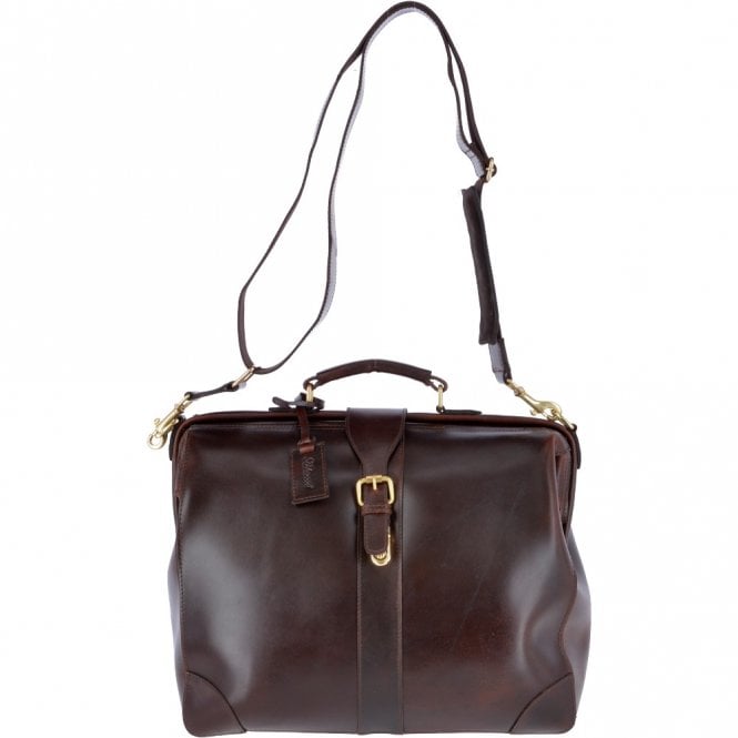 ashwood leather Classic Leather Doctors Work Bag Brandy : Dextor