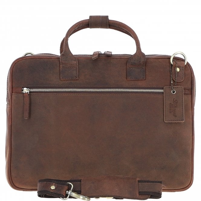 ashwood leather Classic Leather Laptop Bag Brown: Q-44