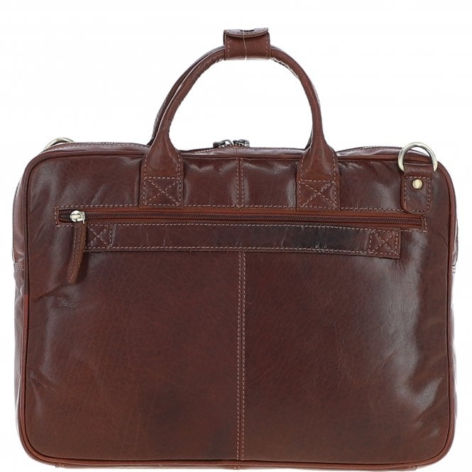 Ashwood Leather Classic Leather Laptop Bag Chestnut: Q-44