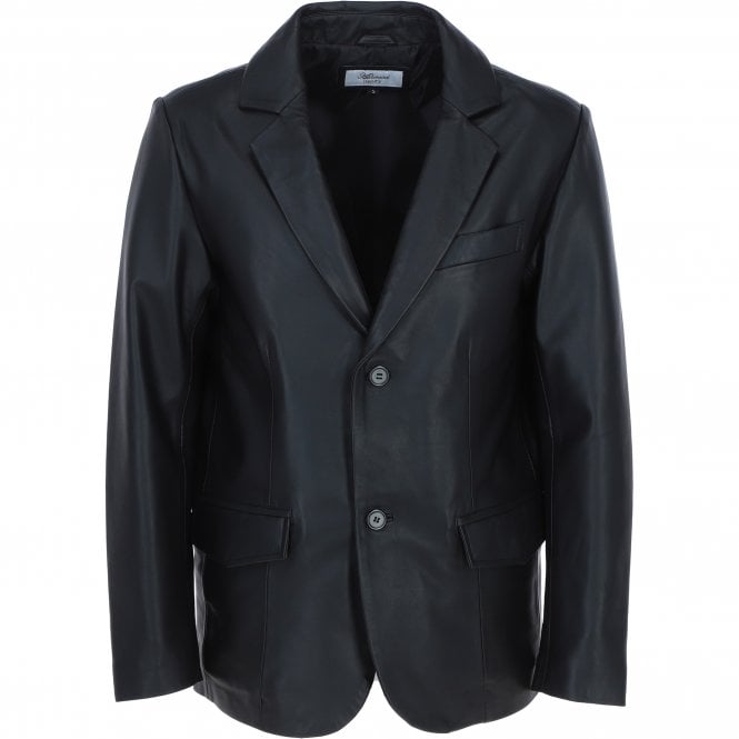 ashwood leather Classic Men's Ashwood Leather Blazer Black: AWL-2288