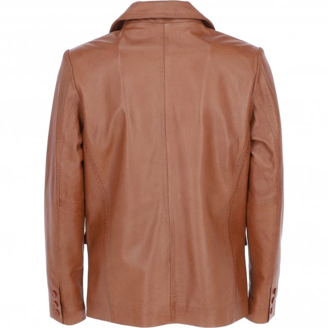 Ashwood Leather Classic Men's Ashwood Leather Blazer Tan: AWL-2288