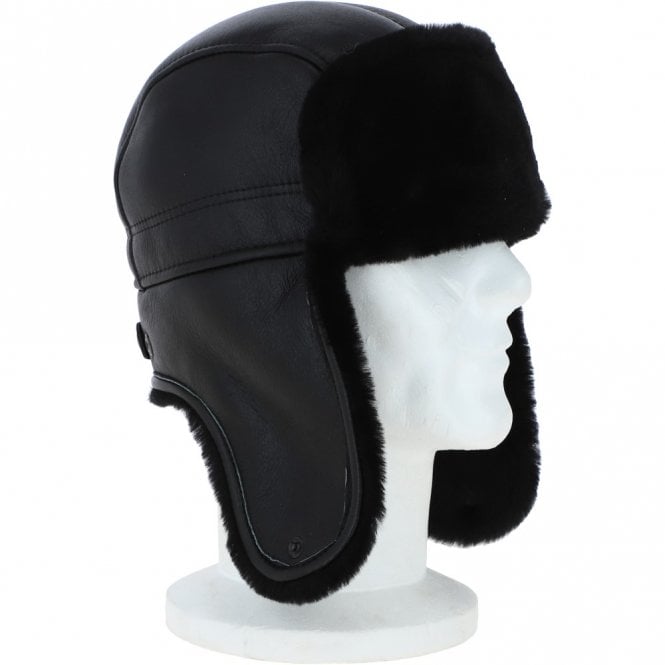 Ashwood Leather Classic Russian Style Sheepskin Hat Black/blk: Vladimir