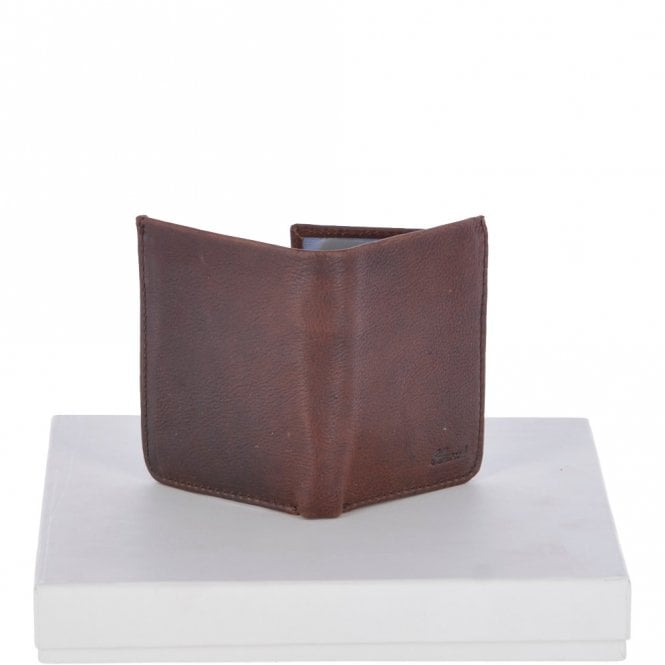 Ashwood Leather Cow Waxy Leather Classic 2 Card Double ID Coins & Bill-Fold Wallet Tan : 1555